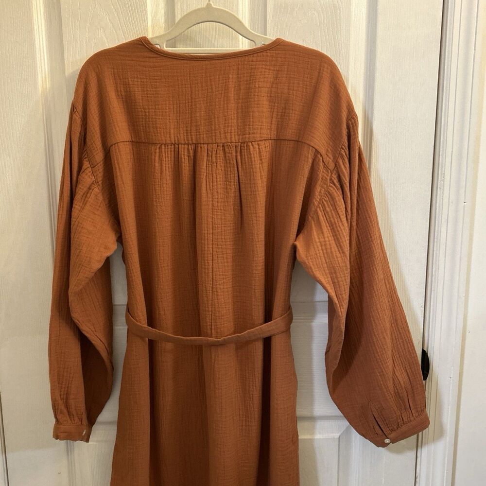Universal Thread Long Sleeve Dress in Rust - Picture 13 of 16